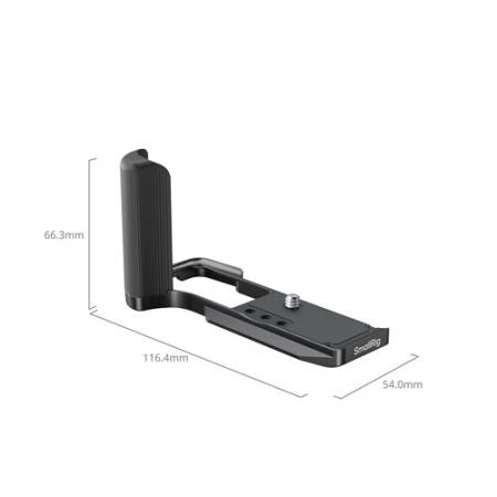 SmallRig 5429 - płytka L-kształtna z uchwytem do Canon EOS R50 V, wymiary i zawartość zestawu